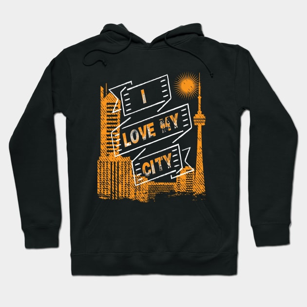 I Love My City Hoodie by anbartshirts